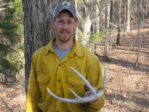 Brad with shed antler from Barely 10