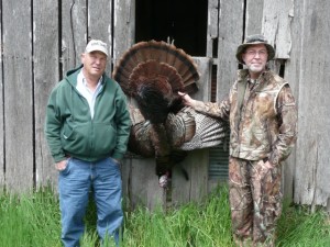 Grant Woods & Glen Woods with Glen's first gobbler