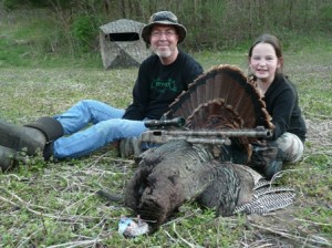 Grant Woods & Rae Woods with Rae's 2011 Youth Turkey
