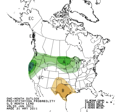 Precipitation Level Map