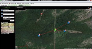 Image from Reconyx Map View Showing thetravel pattern of the buck Clean 12