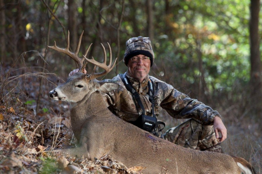 Dr. Grant Woods With Whitetail Buck Killed Bow Hunting In Missouri