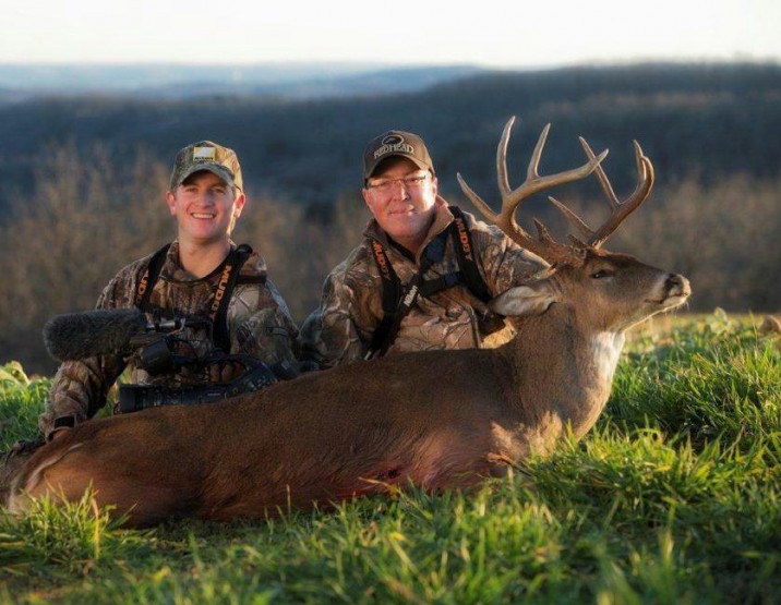 Grant tags a buck called the Trashman during a December hunt