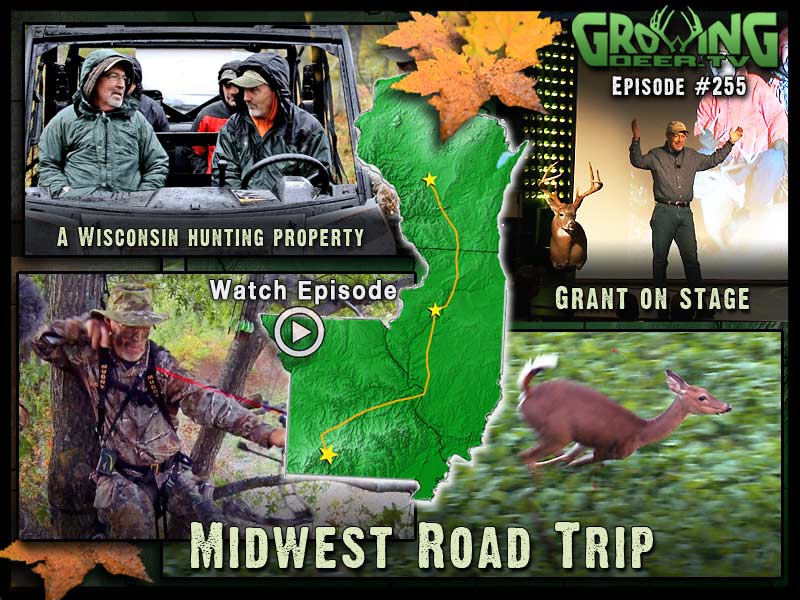 Grant has a successful bow hunt in GrowingDeer.tv episode #255.