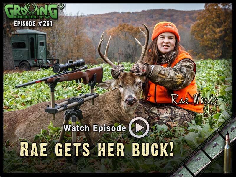 Rae Woods shoots a buck with the new Winchester Deer Season XP in GrowingDeer.tv episode 261.