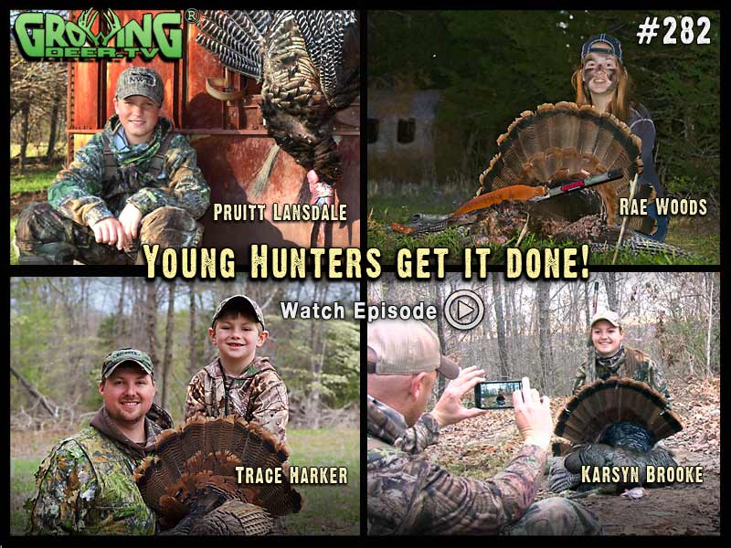 Watch four youth hunts in GrowingDeer.tv episode #282.