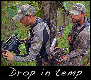 Seth & Chase deer hunting from a Summit tree stand.