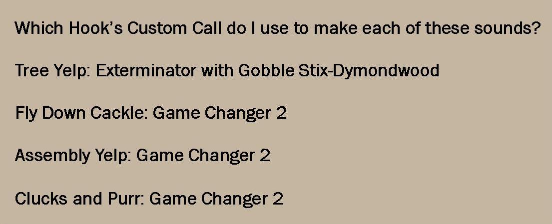 Which turkey call do I use