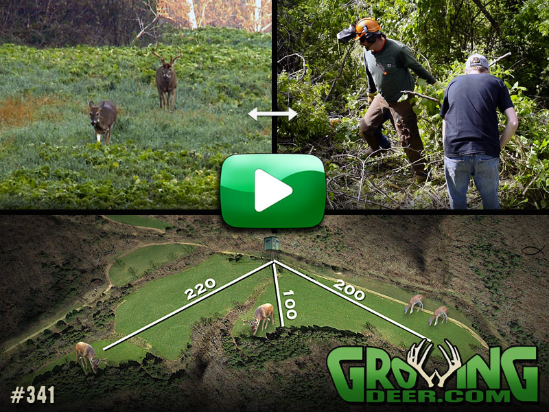 Watch how we transform our largest food plot in GrowingDeer episode 341.