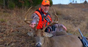 Grant tags a hit list buck using Winchester Deer Season XP ammo.