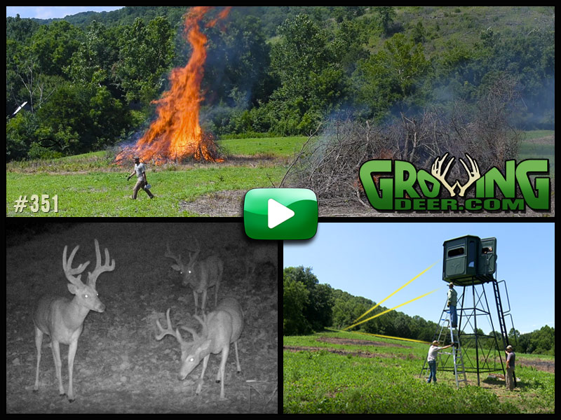 Watch a food plot renovation and archery practice in GrowingDeer episode #351.