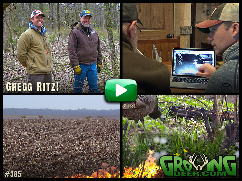 Grant helps Greg Ritz with a deer management plan in GrowingDeer episode #385.