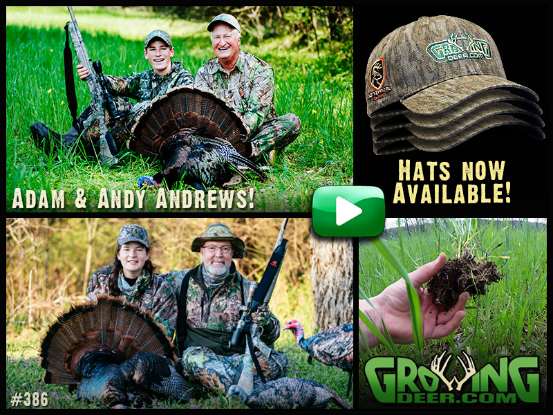 Watch two youth turkey hunts in GrowingDeer episode #386.