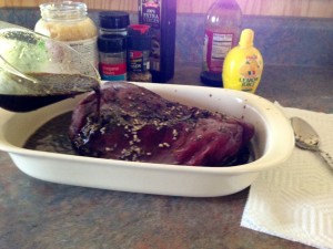 Venison in my favorite marinade