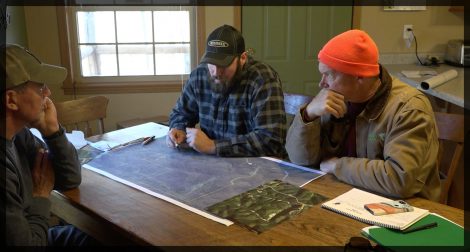 Reviewing a hunting property map