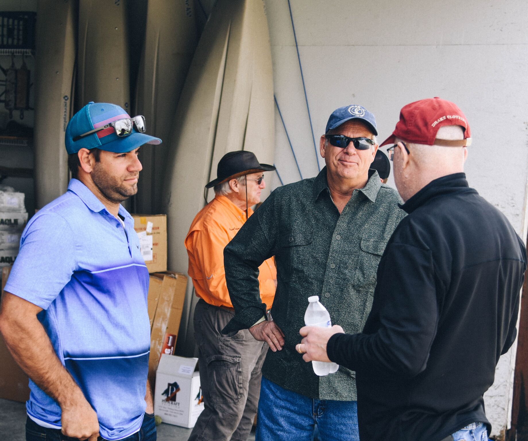 Grant talking with Texas/Oklahoma hunters