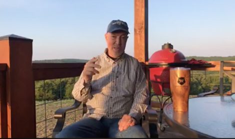 Grant hosts a GrowingDeer Talks from his back deck