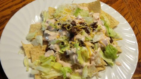 Venison taco salad