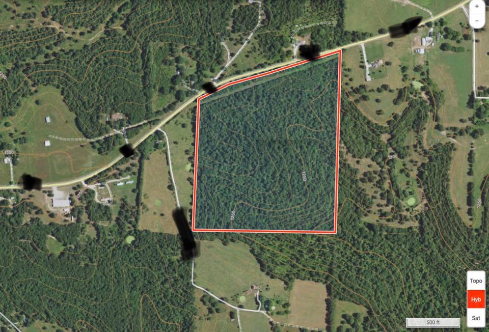 This 50 acre parcel is all hardwoods