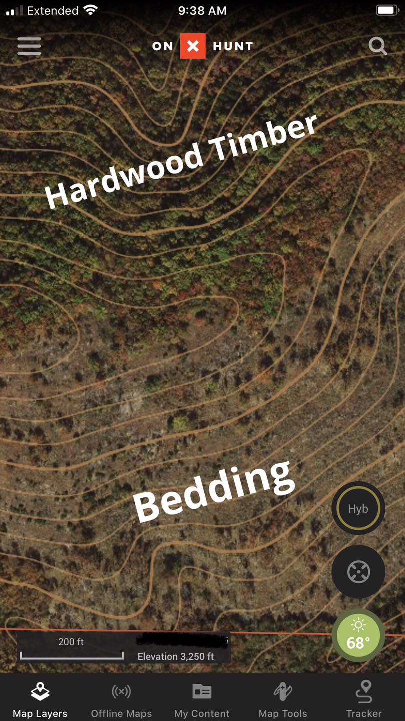 New Hidey Hole Food Plot At Edge of Bedding Area and Timber