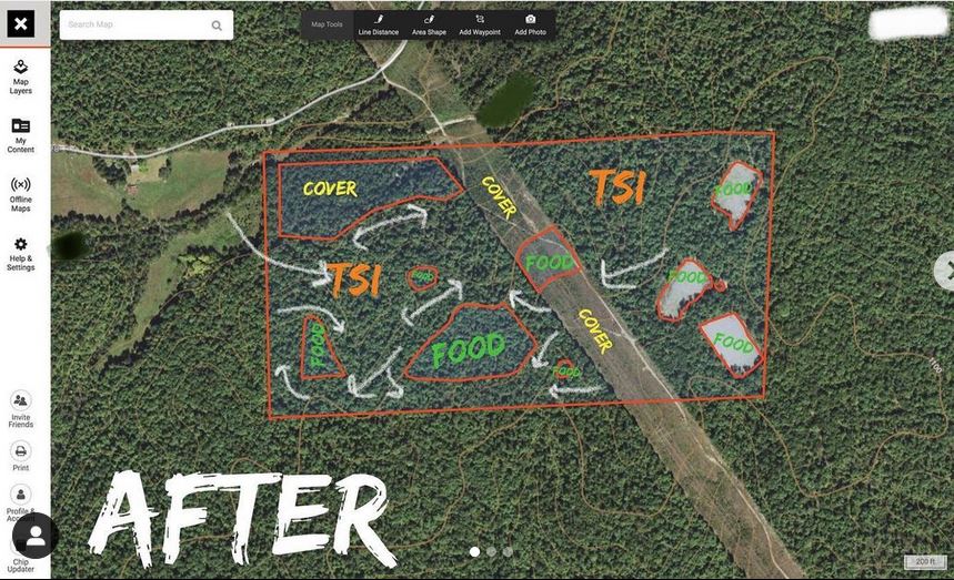 a plan for hunting 120 acres